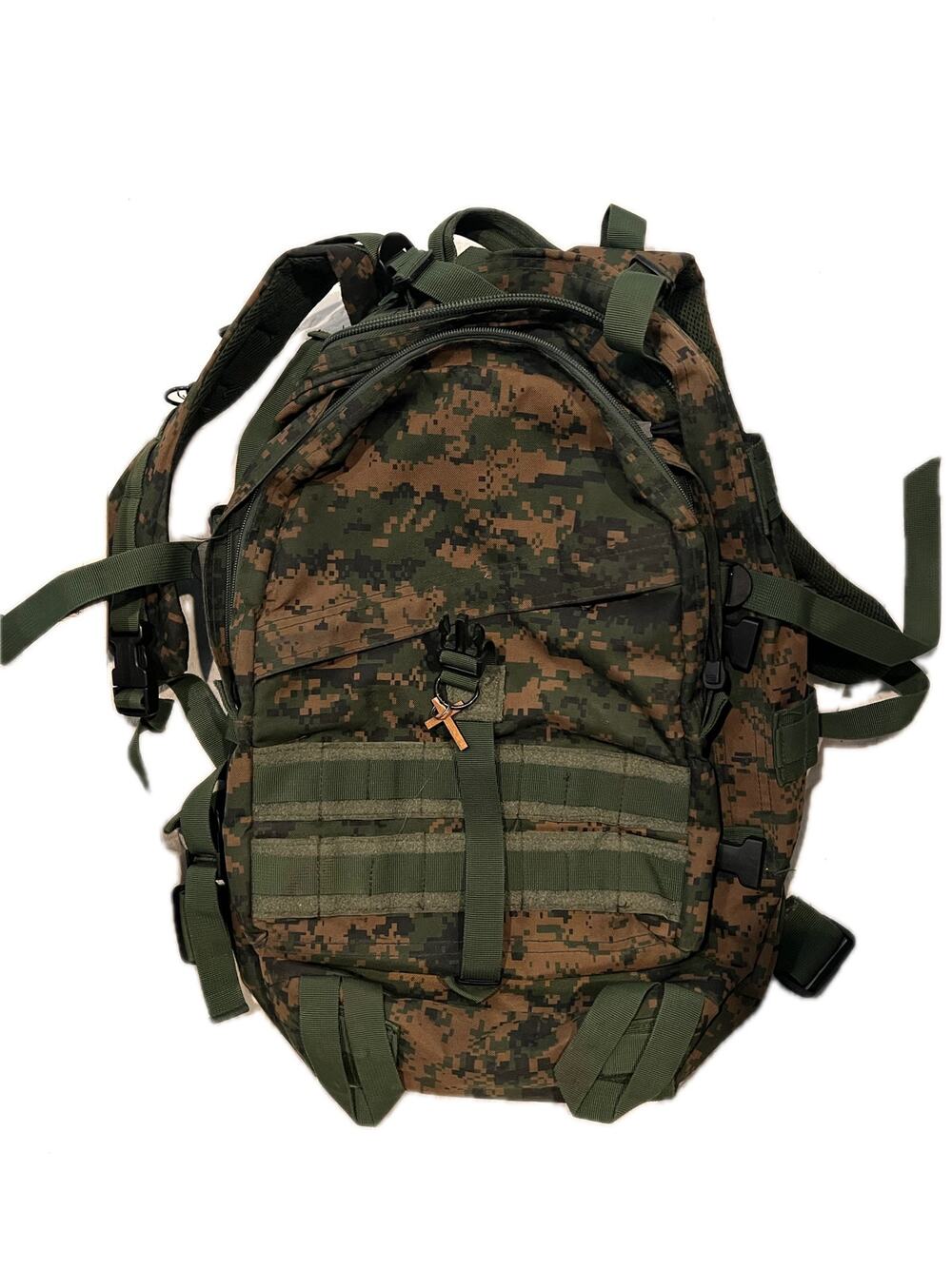 Mercury Green Brown Camo XL Tactical Backpack